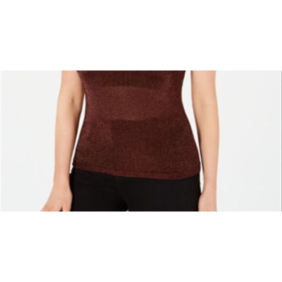 Guess Women's Sedona Clay semi sheer knit Top Brown Size XS - Picture 3 of 3